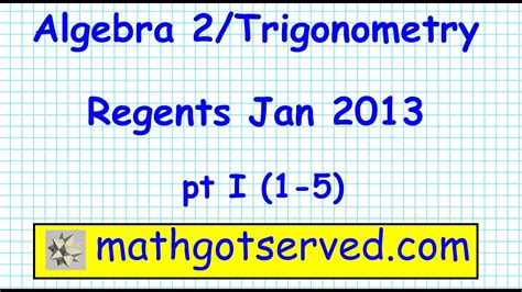 Jan 2013 Trig Regents Answers Explained Kindle Editon