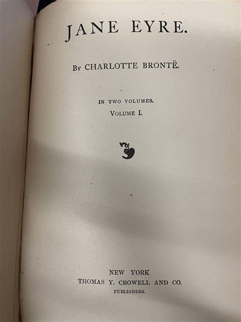 Jane Eyre in Two Volumes Reader