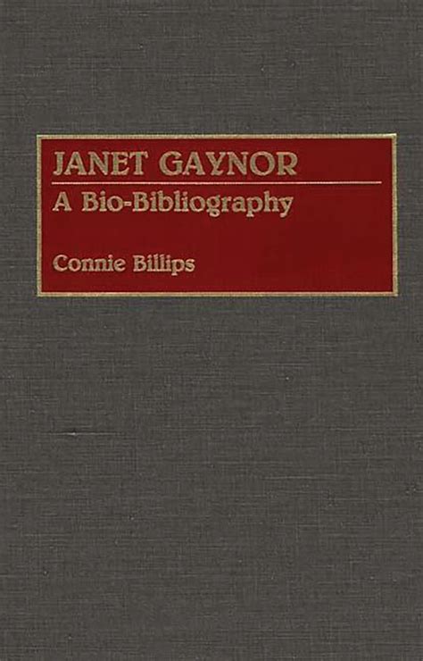 Janet Gaynor A Bio-Bibliography Epub