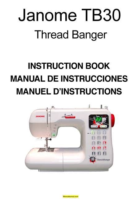 Janome ThreadBanger TB30 Ebook Doc