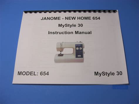 Janome my style 16 instruction manual Ebook Doc