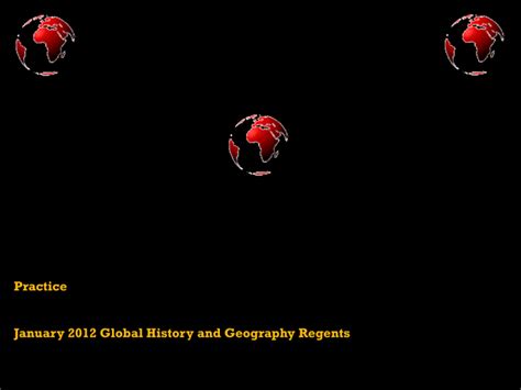 January 2012 Global Regents Answers Reader