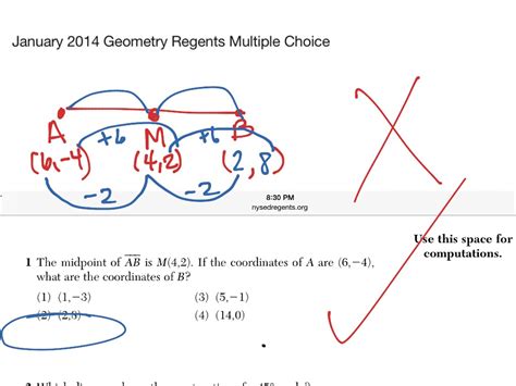 January 2014 Geometry Regents Answers Explained Reader