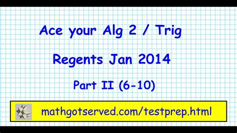 January 2014 Trig Regents Answers Reader