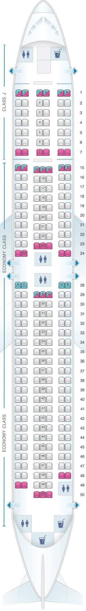 Japan Airlines Seating Chart