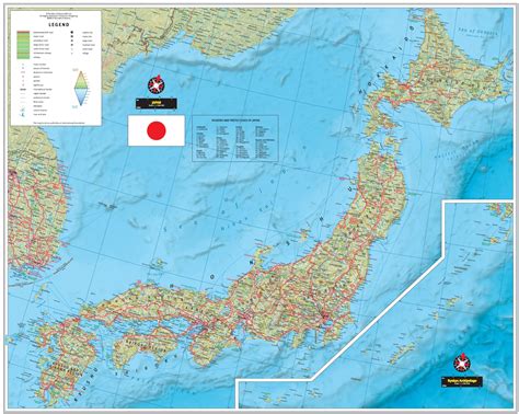 Japan Wall Map First Edition Reader