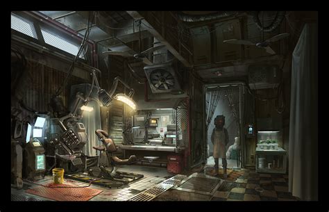 Japanese Black Market Location Concept Art