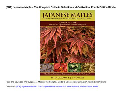 Japanese.Maples.The.Complete.Guide.to.Selection.and.Cultivation Ebook Reader