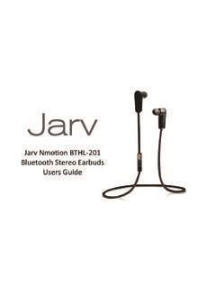 Jarv BTHL 201 BTHL 401 Bluetooth Replacement Epub