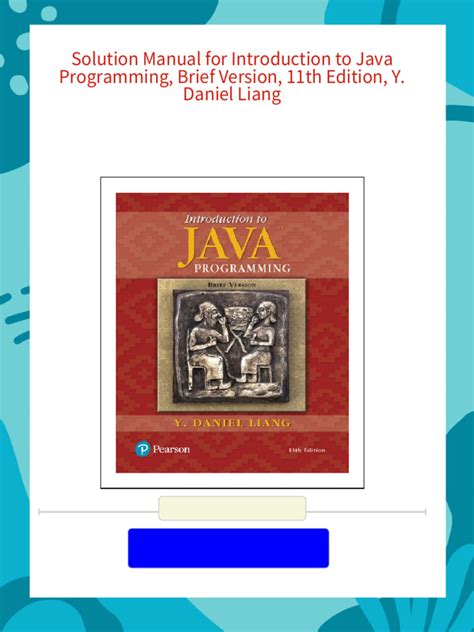 Java Programming Liang Answers Epub