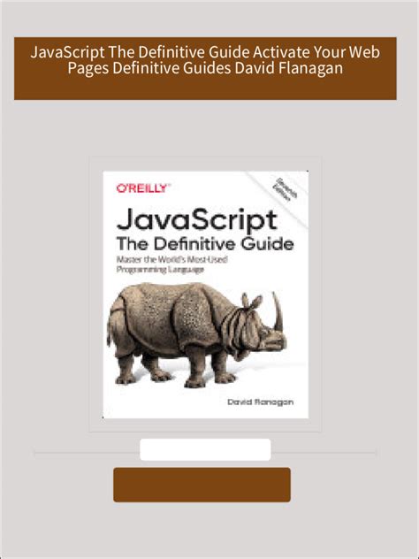 JavaScript Definitive Guide Activate Guides Reader