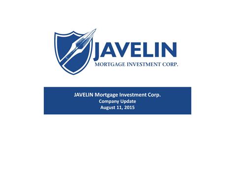 Javelin Mortgage Investment Corp: A Comprehensive Guide