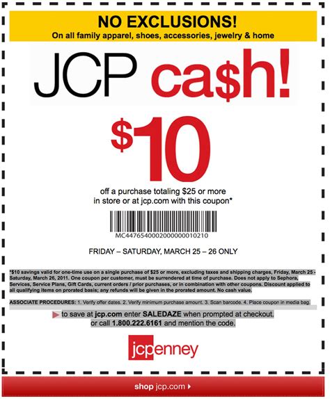 Jcp Coupons Printable