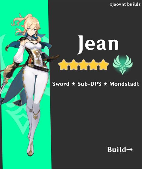 Jean: The Ultimate Support and Sub-DPS Queen