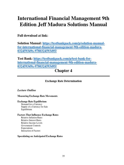 Jeff Madura Solutions Doc