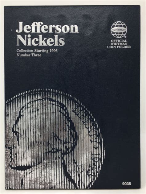 Jefferson Nickels Folder Starting 1996 Official Whitman Coin Folder Reader