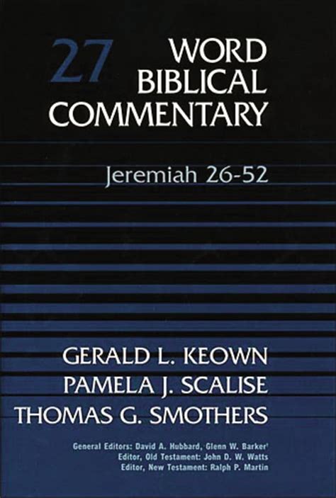 Jeremiah 26-52 Volume 27 Word Biblical Commentary PDF