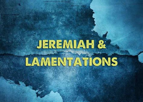 Jeremiah and Lamentations Epub