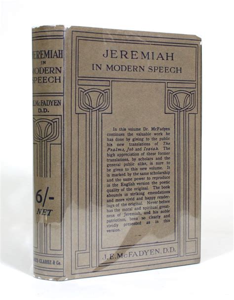 Jeremiah in modern speech