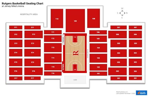 Jersey Mikes Arena Seating Chart