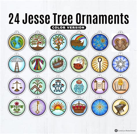 Jesse Tree Printable Ornaments