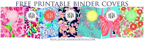 Jessica Marie Design Blog Preppy Printable Binder Covers