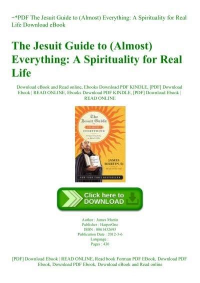 Jesuit Guide Almost Everything Spirituality Kindle Editon