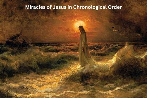 Jesus' Miracles in Order: A Chronological Exploration