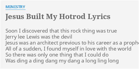 Jesus Built My Hotrod Lyrics: Unleash the Power of Rock 'n' Roll