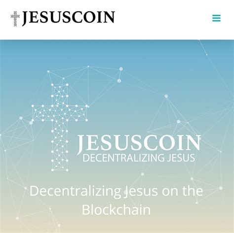 Jesus Coin: The Cryptocurrency That's Spreading the Gospel