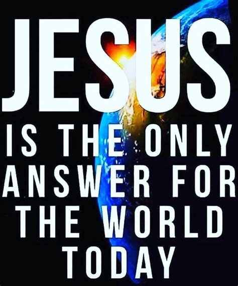 Jesus Is The Only Answer Reader