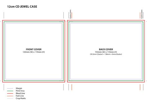 Jewel Case Cd Template