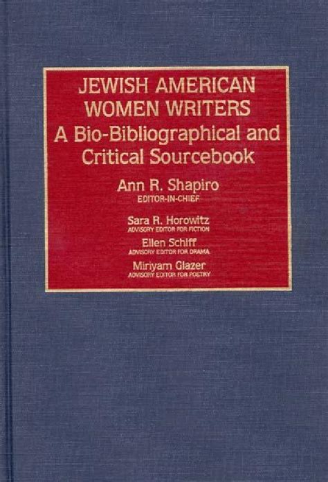 Jewish American Women Writers  A Bio-bibliographical and Critical Sourcebook PDF