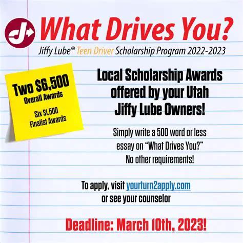 Jiffy Lube Scholarship: A Comprehensive Guide for Students
