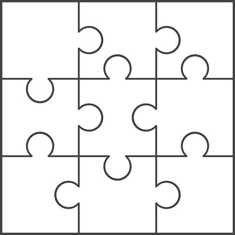 Jigsaw Piece Template