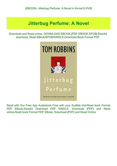 Jitterbug Perfume Ebook Epub