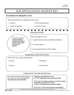 Job Application Answer Key Kindle Editon