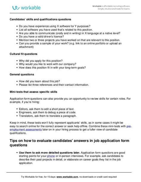 Job Application Questions How To Answer Epub