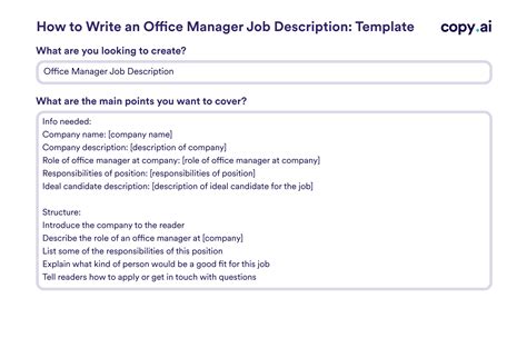 Job Description: The Multifaceted Role of an Office Manager