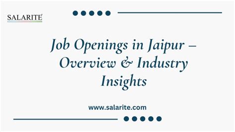 Job Openings and Industry Overview