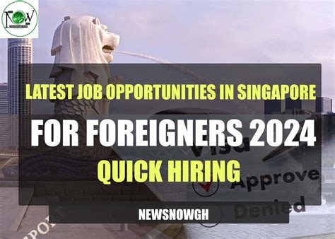 Job Openings in Singapore for Foreigners: 3,000+ Opportunities