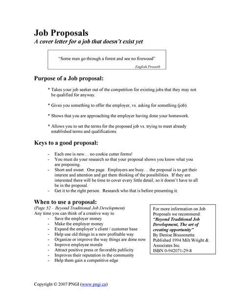 Job Proposals Templates