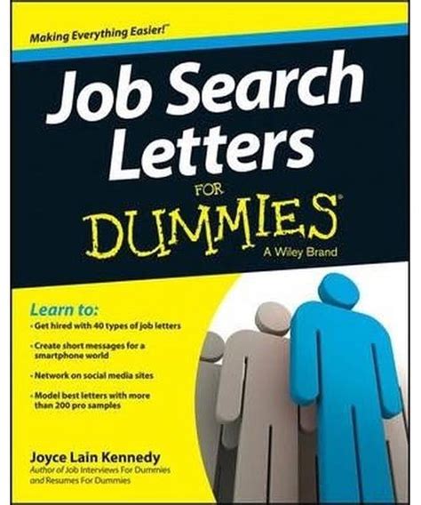 Job Search Letters For Dummies Reader