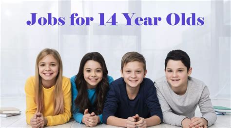 Jobs for 14-Year-Olds: A Comprehensive Guide