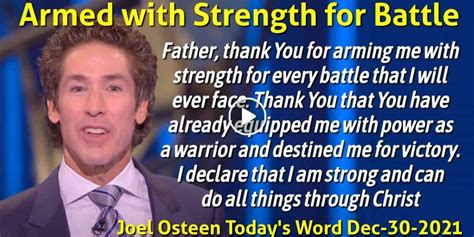 Joel Osteen Ministries 343 Armed with Strength for the Battle CD Epub