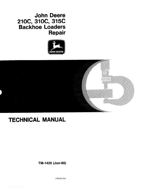 John Deere 210c Service M Reader