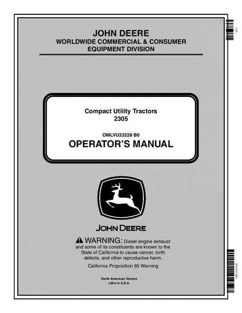 John Deere 2305 Service Repair Manual  Ebook - John Deere 2305 Tractor Ebook Reader