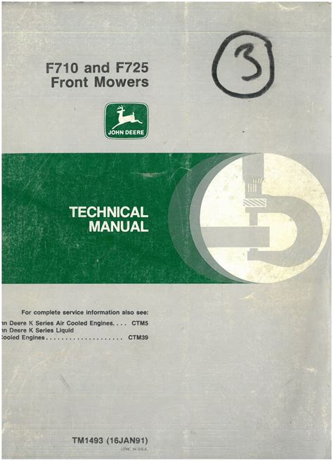 John Deere F725 Manual Service Manuals Ebook Kindle Editon