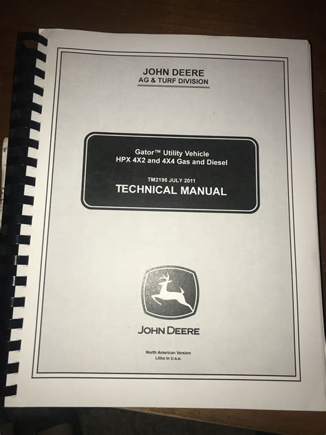 John Deere Service Manual For Gator 2x4 Ebook PDF