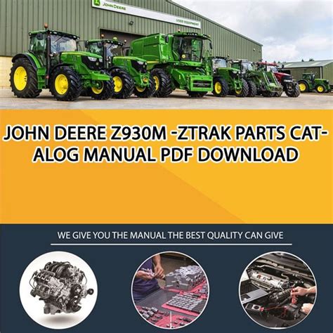 John Deere Z930m Service Manual Ebook PDF
